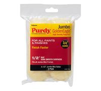 Purdy 140624023 2-Pack Replacements-4-1/2 Cover 1/2, Multicolor, Jumbo Mini Roller Replacements 4.5 inch 2pack