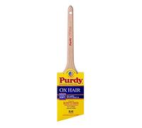 Purdy 144296030 Ox Hair Series Angular Trim Brush, White, 3"