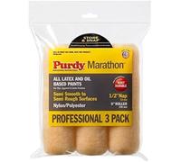 Purdy 14B861100 Marathon Multi-Pack 1/2" nap-3-Pack Dump Bin, Yellow, 9 X 1/2 inch