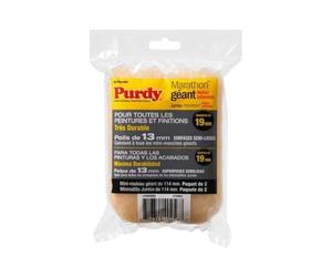Purdy 4-1/2" x 1/2" Nap 144624063 Marathon Jumbo Mini-Roller Cover, 2-Pack