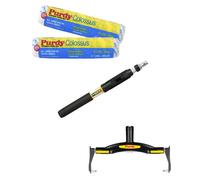 Purdy Colossus 4Pc Complete Roller System Kit 12" Rollers Adjustable Frame + Pole