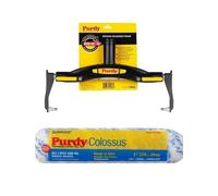 Purdy Colossus Roller Kit, Long-Lasting Use, Easy to Clean and Reuse, Interior and Exterior Walls, Ceilings, DIY Enthusiasts, Decorators, Rough Surfaces, Comfort Grip, (Both)