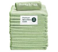 Purdy & Figg | Microfiber Cleaning Cloth | Super Soft, Streak-Free Multipurpose Polishing Cloth | Lint-Free, Scratch-Resistant, Super Absorbent & Reu