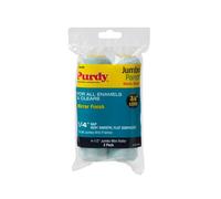 Purdy 140624040 2-Pack Mini Roller Replacements-4-1/2 Cover 1/4 inch, Multicolor, 4.5 Inch