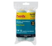 Purdy Parrot Mohair Blend 1/4 in. x 6.5 in. W For Very Smooth Surfaces 2 pk Paint Roller Cover Mini