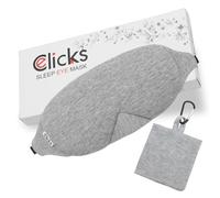 Pure 100% Natural Blackout Blindfold Comfortable Lightweight Perfect Cotton Face Sleep Eye Mask for Side & Light Sleepers. Eye Cover Weighted Unisex Night Mask with Luxury Pouch. Adjustable 15.8-27.
