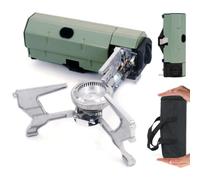 Pure 4Mountain - Camping Stove Gas Portable | Portable Gas Stove Foldable | Butane Fuel | 3000 Watts | Stainless Steel