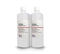 Pure Acetone - Acrylic Nail Remover Nail Polish Remover 99.8% (2 x 1L Bottles)