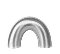Pure Aluminum Semi Flexible Smoke Exhaust Pipe Range Hood Ventilation Hose High Temperature Resistance Duct Φ150-250 1.5/2m(170mmx1.5m)