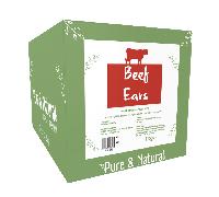 Pure & Natural Cow Ears for Dogs - Hypoallergenic Dog Chews, Low-Fat, Long Lasting, Natural Dog Treats for Large Dogs to Puppies over 8 Weeks - 1kg Bulk Box