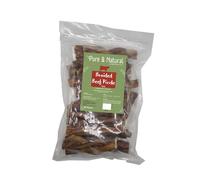 Pure and Natural Braided Bulls Pizzles for Dogs - 15cm - 25 Pieces