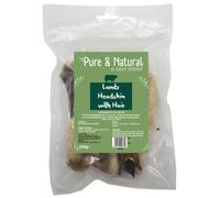 Pure and Natural Lamb Headskin With Hair for Dogs - 200g