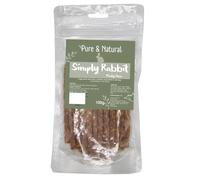 Pure and Natural Simply Rabbit Meat Dog Sticks - 100g Bag