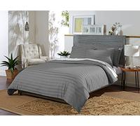 Pure Bamboo King Duvet Cover 3 Piece Set, Genuine 100% Organic Viscose Derived from Bamboo, Luxuriously Soft and Cooling, Includes 2 Pillowcases (King, Jacquard Stone)