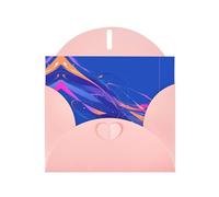 Pure base color line Pink Patterns greeting card 6x4 inches with envelope, covering birthdays, weddings and other occasions