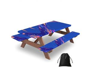 Pure base color line Rectangular water-repellent picnic tablecloths, outdoor camping, picnic, BBQ