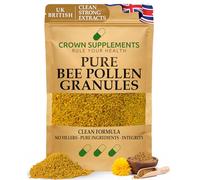 Pure Bee Pollen Granules Raw |Clean Honey Bee Supplements | Crown Supplements UK (250g)