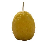 Pure Beeswax Easter Egg Candle - Handcrafted, Natural, Non-Toxic & Long-Lasting Bergamot and Patchouli Scented. Plus a complimentary Rabbit Shaped Candle with Each Order. (Yellow)