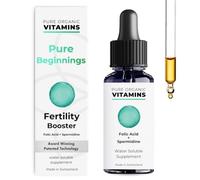 Pure Beginnings Fertility Booster for Women and Men - Micellized Folic Acid + Spermidine - Max Absorption - 40 Day Supply - Made in Switzerland