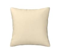 Pure Beige Print Throw Pillow Covers with Hidden Zipper, All Season Square Pillow Covers for Home Decor