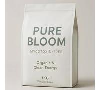 PURE BLOOM Clean Coffee Beans 1kg - Mycotoxin-Free, Mold-Free & Lab-Tested - Smooth Low Acid Whole Bean Coffee - High Antioxidant Roast