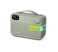 Pure Bloom DAB+ Radio Bluetooth Speaker Digital Radio 16 Hour Battery Sage | Bluetooth 5.4, TFT Colour Display, 40 Presets, ASA Alerts, IPX5 Splashproof Protection for Bathroom, Garden, Travel
