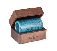 Pure Blue Ceramic Guitar Slide Bundle - Brilliant Blue Crackle Glaze, Handcrafted Pay in Full Large