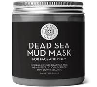 Pure Body Naturals The Best Dead Sea Mud Mask, 250G/ 8.8 Fl. Oz. - Dead Sea Mud Mask Best For Facial Treatment, Minimizes Pores, Reduces Wrinkles, And Improves Overall Complexion