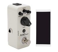 Pure Boost Effect Guitar Pedal Ultra Clear 20dB Gain Acoustic Excitation Metal Shell Boost Effect Pedal for Guitarists and Musicians Beige Grey 1/4in Mono Audio Interface
