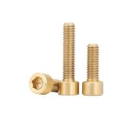 Pure Brass Hex Hexagon Socket Cap Head Screws(16mm,M3 (20Pcs))