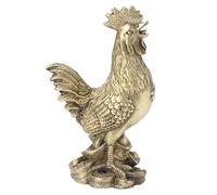 Pure Brass Rooster Sculptures Feng Shui Ornament, Luck Wealth Chicken Ornaments Rooster Chicken Feng Shui Home Decorations Crafts Statues
