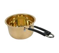 Pure Brass Tea Saucepan - 2L Non-Toxic Ayurvedic Cookware for Healthy Boiling, Traditional Indian Kitchen Essentials