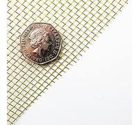 Pure Brass Wire Mesh Woven Wire Mesh Rolls UK Made (8 LPI x 0.63mm - 1000 x 1000mm Sheet)
