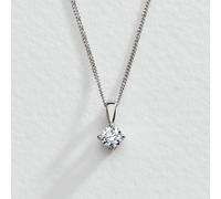 Pure Brilliance 9ct White Gold 0.25ct Lab Diamond Necklace