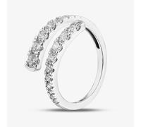 Pure Brilliance 9ct White Gold 1.00ct Lab Grown Diamond Two Row Spiral Ring LGR43802-100 M