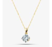 Pure Brilliance 9ct Yellow Gold 0.50ct Lab Grown Diamond Solitaire Pendant Necklace LGP3119-50AN (YG)