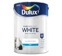 Pure Brilliant White Walls & Ceilings Matt Emulsion Paint 5L - Smooth Creamy Finish, Quick Dry, Low VOC, Easy Application for Interior Walls & Ceilings