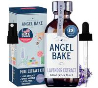 PURE Bulgarian Lavender Flavoring Extract for Baking and Mixology. 100% Natural. Keto Friendly, Vegan, Gluten Free, Non GMO. (Lavender, 2 Oz with dropper + sprayer)