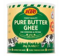 Pure Butter Ghee, Traditional Cooking and Frying, 2kg, Vegetarian, by KTC