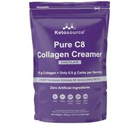 Pure C8 Collagen Creamer | Natural Cacao Chocolate Flavour | Mixes Easily Without Clumping | Keto Collagen Creamer for Collagen Coffee | Zero Artificial Ingredients | 500g Pouch | Ketosource®