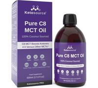 Pure C8 MCT Oil | 4X Ketones vs Other MCTs | 99%+ Purity | 500ml Plastic