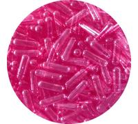 Pure Capsules®Size 0 Empty Pink Clear Capsule, Gel Capsule, Empty Pill Capsules, Size 0 Gelatin Capsule, Coloured Capsule Pink Clear, BSE, GMO Free, Tio2 Free-for Self Fill, DIY Capsule (100)