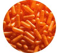 Pure Capsules® Size 0 Orange Empty Vegan Capsules for Self Fill, Size 0 Orange HPMC Vegetarian Capsules-Size 0 Orange Vege Capsules, GMO Free, Gluten Free, Kosher Certified, SGS Certified (1000)