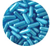 Pure Capsules®Size 000 Empty Pearl Blue Gelatine Capsule, Gel Capsule, Empty Pill Capsules, Size 000 Gelatin Capsule, Coloured Capsule Pearl Blue, BSE, GMO Free, for Self Fill, DIY Capsule (500)