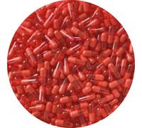 Pure Capsules® Size 3 Empty Capsule Red Pink Clear-Size 3 Small Empty Gelatin Capsules Gelatine Hard Pill Capsule Red Pink Clear- Self Fill (500)