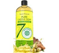 Pure Castile Soap 33.8 fl oz - No Palm Oil, GMO-Free - Unscented Mild & Gentle Liquid Soap For Sensitive Skin & Baby Wash - All Natural Vegan Formula with Organic Carrier Oils