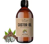 Pure Castor Oil 500ml for Hair Growth, Skin, Eyelashes & Eyebrow Boost, Cold Pressed Castor-Oil, Ideal for Body, Beard & Nails - 100% Vegan, Cruelty-Free