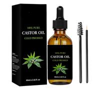 Pure Castor Oil, Lightweight Formula, 130g, Eyelash Strengthening Solution, Eyebrow Enhancing Oil, Non-greasy Texture, For Hair, Lashes, Brows