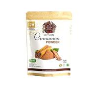 Pure Ceylon Cinnamon Powder 100g - True Cinnamon from Sri Lanka - Premium Grade Ground Spice - Natural, Aromatic & Non-Irradiated - Ideal for Baking, Smoothies & Tea