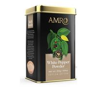 Pure Ceylon White Pepper Powder 250g (8.8 oz), 100% all-natural, White Pepper gently dried and ground, without additives, flavor enhancers, or artificial flavors.